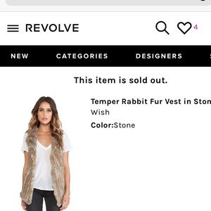 Rabbit vest - excellent condition.